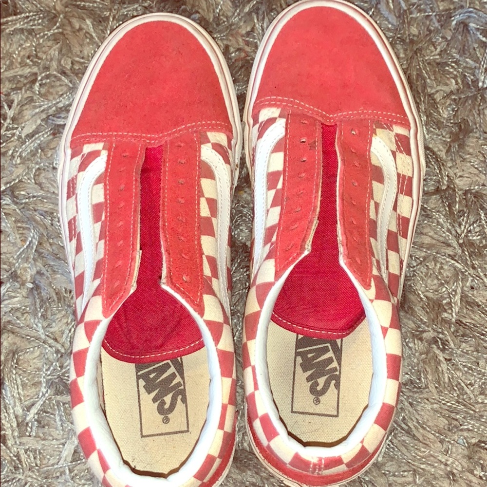 red checkered vans